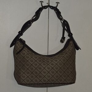 Dooney & Bourke Signature Monogram Canvas Shoulder Bag